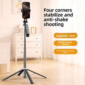 10-дюймовый съемный Штатив для <span class=keywords><strong>Bluetooth</strong></span> P19TK, селфи-палка, светодиодное кольцо, 1,77 м, штатив для потоковой передачи видео игр, отслеживание лица - Product Image 5