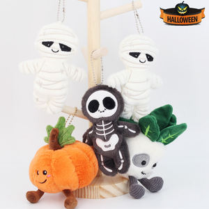 कारखाने कस्टम हेलोलीन कद्दू प्लग टॉय नया पॉलिएस्टर कढ़ाई भरा हुआ पशु पीपी कपास तनाव राहत ओएम - Product Image 1