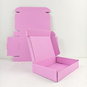 Custom Printed Logo Pink Kraft Mailing <strong>Boxes</strong> for <strong>Small</strong> Business Apparel Packaging - Product Image 5