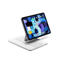 Nouvel iPad Air 10.9/11 Pro 11 Tablette Clavier intelligent sans fil ABS avec pavé tactile rétroéclairé 7 couleurs Design ultra fin