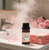 Huile Essentielle de Rose 100% Pure, Naturelle, Rosa Damascena, Distillée à la Vapeur, Huile de Rose Bulgare, Fournisseur en Gros OEM ODM