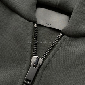 Qianshi baggy unisex sweatsuits nhà sản xuất Heavyweight công nghệ lông cừu trống Tracksuit người đàn ông quá khổ Sweatpants và hoodie Set - Product Image 6