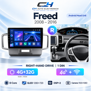 เครื่อ<span class=keywords><strong>ง</strong></span>เล่นดีวีดีติดรถยนต์สำหรับ Honda Freed 1 ปี 2008 - 2016 พว<span class=keywords><strong>ง</strong></span>มาลัยขวา ขนาด 10.2 นิ้ว พร้อมระบบนำทาง GPS Android - Product Image 2