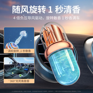 <b>Car</b> Air Vent Fragrance <b>Diffuser</b> 10Ml Rotating Wind Turbine For Interior Aromatherapy - Product Image 1