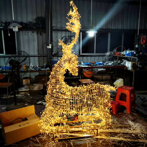 Luces de Reno Navideñas para Exteriores, para Exhibiciones de Rebanadas de Ciervos, Paisajes Invernales y Grandes Proyectos de Decoración de Parques de Temporada - Product Image 1
