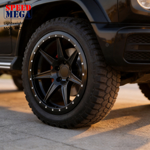 Nouvelles Jantes en Alliage Légères Multi-Rayons Noir Mat Speed Mega avec Anneau Beadlock Bronze pour SUV et Camionnettes Tout-Terrain de Luxe - Product Image 6
