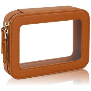 Sac de maquillage transparent en PVC en gros, pochette de voyage étanche avec fermeture éclair pour cosmétiques et articles de toilette pour femmes, logo personnalisé - Product Image 4