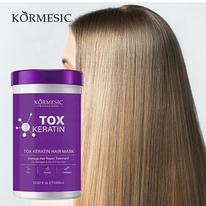 KORMESIC OEM Masque Capillaire Profond à la Kératine 1000g, Crème Végétale Bio aux Acides Aminés, Soin Essentiel pour Cheveux, Marque Privée Personnalisée - Product Image 1