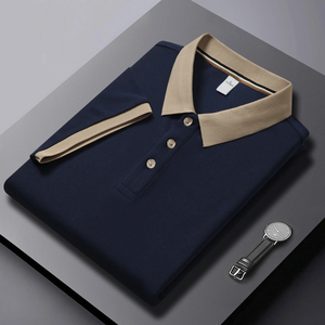 Polos à manches courtes personnalisés pour hommes et femmes 190g Coton Polyester Design décontracté imprimé avec fonction anti-rides Taille XL Golf - Product Image 3