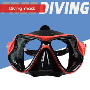 Máscara de buceo con doble lente de vidrio templado antivaho para snorkel, deportes acuáticos, adultos, universal - Product Image 1