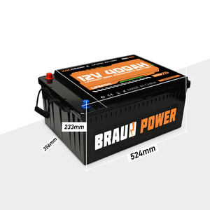 Batterie LiFePO4 à état solide et ions sodium <span class=keywords><strong>Braun</strong></span> Power (entrepôt Pologne) 12,8 V 400 Ah 4800 Wh pour camping-car solaire Lipo4 - Product Image 2