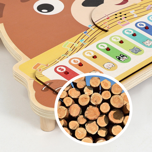 Jouet musical éducatif pour garçons et filles, piano en bois en forme d'<span class=keywords><strong>ours</strong></span> pour enfants, piano numérique d'apprentissage préscolaire pour tout-petits - Product Image 5