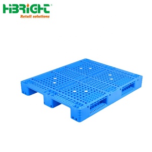 100% virgin HDPE Stackable Plastic Pallet Industrial Heavy Duty Single Side Pallet