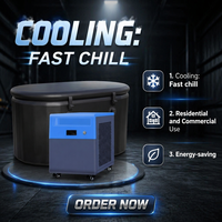 Ensemble de bain de glace Fengmang 1050W Premium avec contrôle de la température, refroidissement rapide, stérilisation à l'ozone, capacité de 2L pour les athlètes