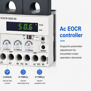 Relais de protection moteur numérique de précision EOCR-SSD 220V, relais thermique électronique réglable contre les surcharges pour pompes et ventilateurs industriels - Product Image 4