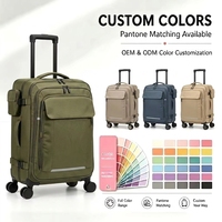 Sac à roulettes multi-poches pour équipement technique, bagages de voyage, matériel de photographe, valise de rangement d'outils avec poche latérale