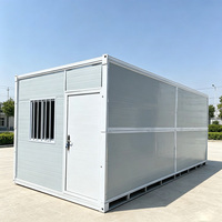 Maison conteneur préfabriquée détachable à prix d'usine, unité individuelle étanche à l'humidité, cabine de stockage préfabriquée extérieure toutes couleurs claires