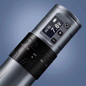 Pistola de tatuaje inalámbrica recargable, máquina rotativa de alta capacidad con doble batería - Product Image 6