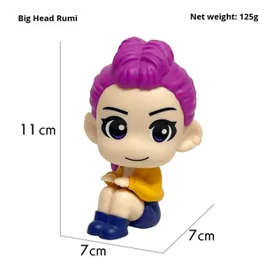 Statuette Kpop Bestseller del Gruppo Femminile Witcher, Figure Sedute a Testa Grande di Lumi, Zoe e Mira. - Product Image 4