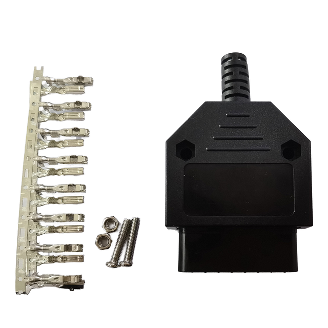 Universal Recovery Replacement OBD 16 Pin Housing OBD2 Female Connector With Lock
