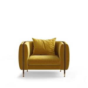 <span class=keywords><strong>Sofa</strong></span> Santai Mewah Berbahan Beludru Kursi Tunggal untuk Kantor Pribadi Restoran Ruang Tamu Furnitur <span class=keywords><strong>Sofa</strong></span> Berlapis Kain Tunggal - Product Image 2