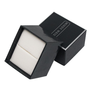Cajas de boxeo de joyería de cartón personalizadas de alta calidad, paquete de anillo de compromiso de joyería de lujo, caja de regalo con logotipo - Product Image 1