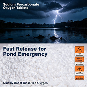 Comprimés d'oxygène à libération rapide HS pour la pisciculture : solution d'urgence en cas de panne de courant, tempête ou basse pression atmosphérique - Product Image 2