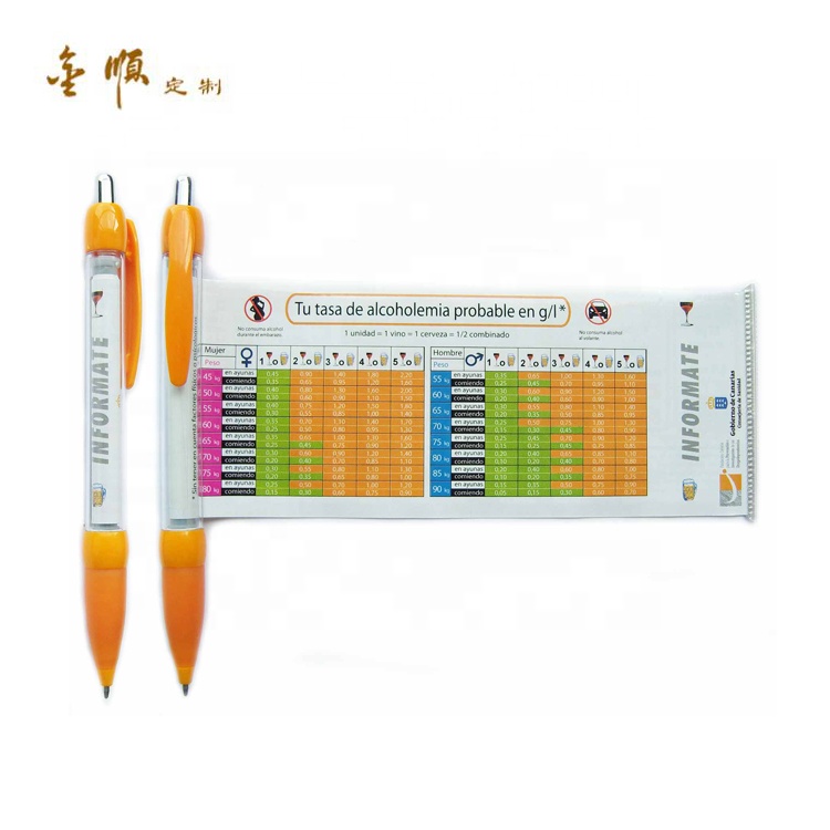 Лидер продаж, дешевая заводская цена, ручка-баннер, рекламная шариковая ручка с рулонной бумагой для подарка