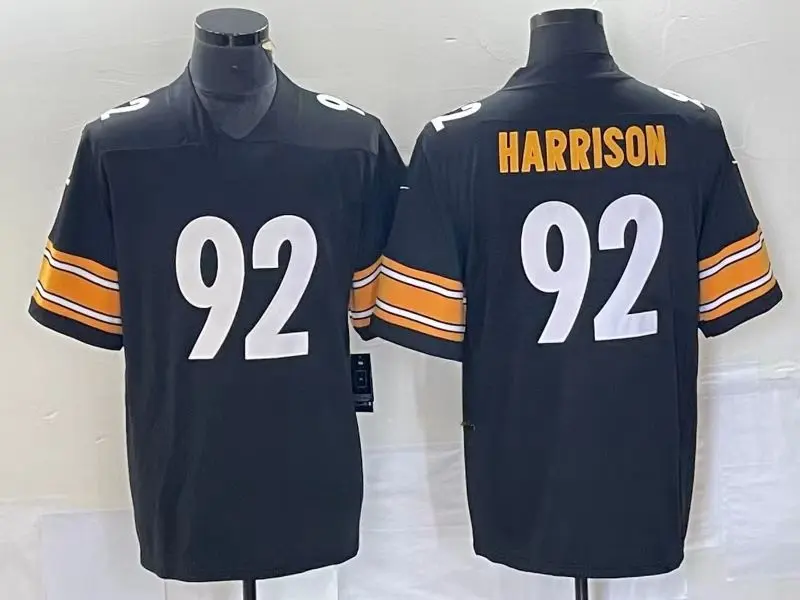 Jersey Steeler, seragam sepak bola Amerika bordir kustom NFL, kemeja 32 tim