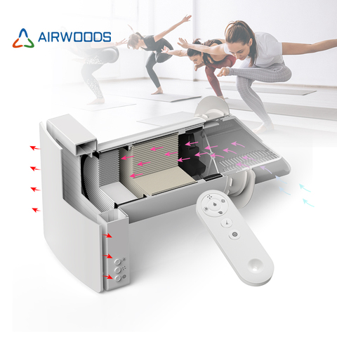 Airwoods Room ERV Decentralized ERV Ventilation WIFI Control CO2 Sensor Control