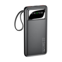 Batterie externe portable grande capacité avec affichage numérique, charge rapide PD22.5W, 10000-30000mAh, avec cordon pour téléphones – Offre Spéciale