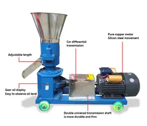 Yeni makine hayvan yemi işleme özel kanatlı çiftlik sığır Mini yem pelet makinesi