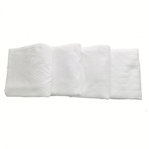 Vêtements islamiques pour hommes musulmans, serviette Ihram en microfibre, taille adulte, tissu Ihram pour le Hajj, 1 ensemble de 2 pièces en polyester blanc - Product Image 1