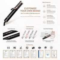 Plancha de Cabello Eléctrica Torlin con Placa de Cerámica PTC 2 en 1, Función de Aire Frío, Apagado Automático, LED, para Hogar y Hotel