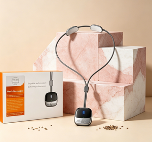 Masseur <span class=keywords><strong>de</strong></span> <span class=keywords><strong>cou</strong></span> <span class=keywords><strong>chauffant</strong></span> avec sélection multi-températures et 9 vitesses réglables, adapté au bureau et à la maison - Product Image 1