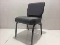 Sillas de Iglesia con Estructura de Acero Interlock y Cubierta de Tela, Apilables, para Auditorio, Teatro, Púlpito, Muebles de Asientos, Venta Directa de Fábrica