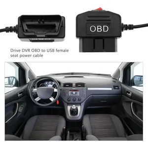 Câble d'alimentation OBD vers Type C pour caméra embarquée, DVR de <span class=keywords><strong>voiture</strong></span>, surveillance <span class=keywords><strong>24h</strong></span>/<span class=keywords><strong>24</strong></span>, accessoires de <span class=keywords><strong>voiture</strong></span>, protection de la batterie - Product Image 5