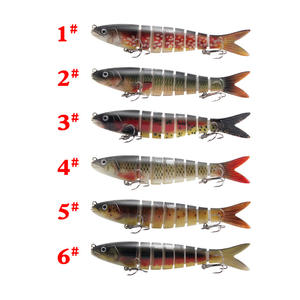 เหยื่อปลอมแบบแข็ง Cross Border Minnow ขนาด 13.5 ซม. น้ำหนัก 19 กรัม แบบหลายส่วน สมจริง สำหรับตกปลาแบส เหยื่อตกปลาน้ำกลาง - Product Image 1