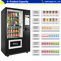 JOYVEND Snack- en drankautomaten, capaciteit 200-300, aangepaste graphics, touchscreen, contactloos betalen, retailkiosk