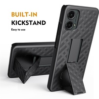 Étuis de téléphone portable de luxe antichoc avec clip ceinture et étui rigide IMD de haute qualité pour Motorola G 5G 2024, couleur personnalisée
