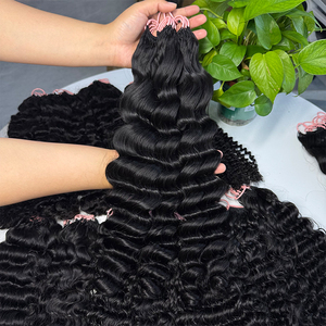 Extensiones de Cabello Remy Vietnamita Ondulado Suelto Profundo con Ganchillo, Doble Trama a Máquina, Todos los Colores, Venta al por Mayor para Proveedores de Cabello - Product Image 3