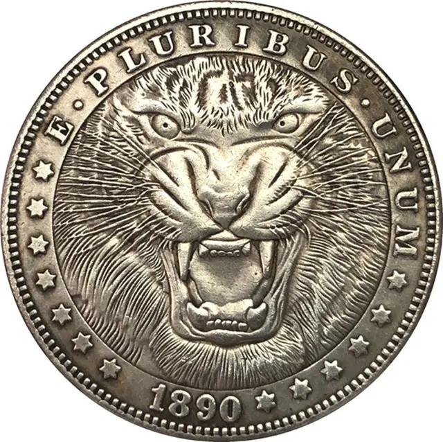 Wholesale 38mm Dinosaur Lion Hobo Nickel Antique Coin Old Collection Commemorative Ancient Coins