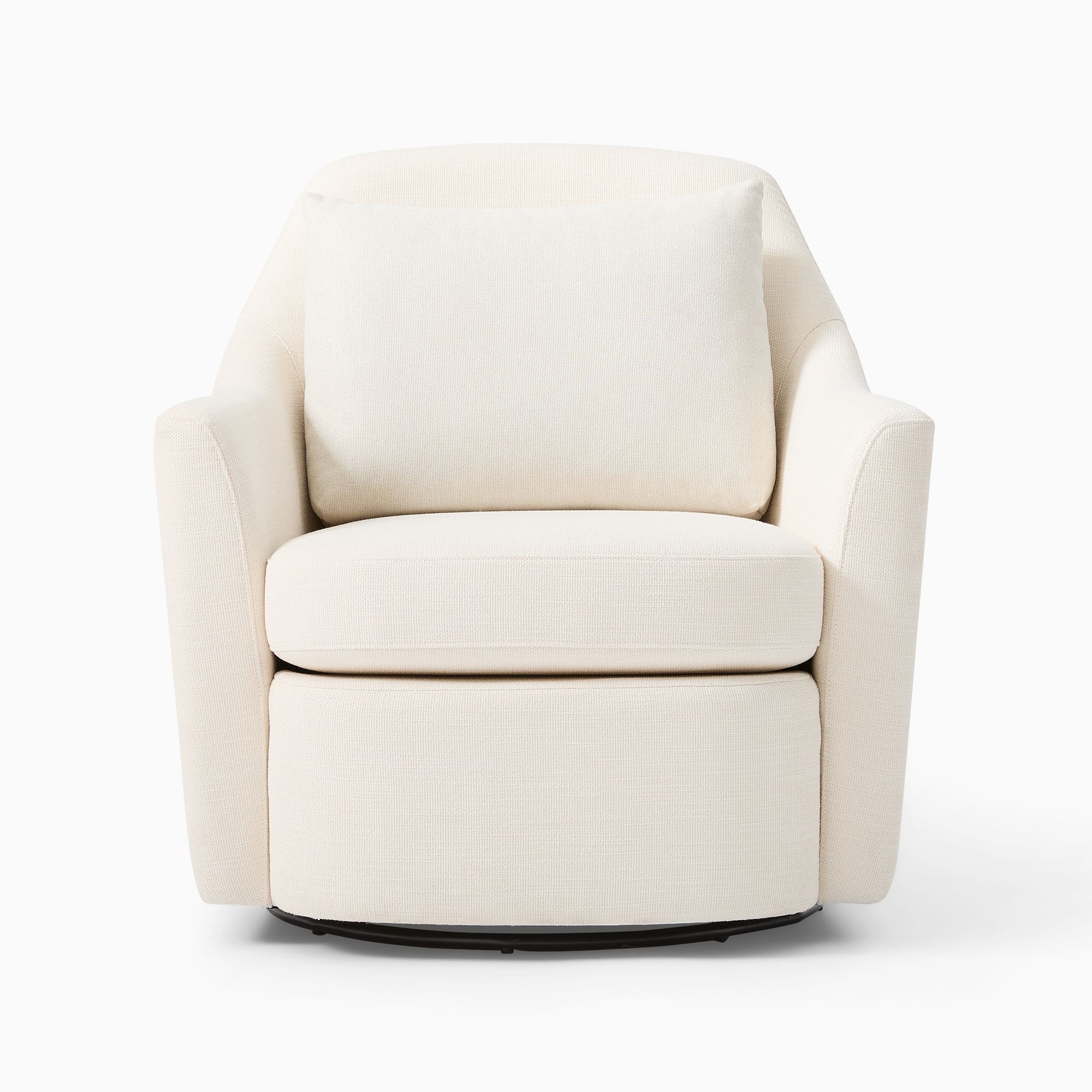 Hot Selling Modern White Fabric Lounge Chair Style Swivel Arm Living Room Single Sofa Chairs