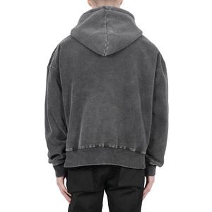 Sudadera con capucha oversize de algodón 100% pesado, estilo vintage lavado a la nieve, de fabricante chino de ropa urbana, superventas. - Product Image 6