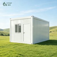 Maisons conteneurs modulaires préfabriquées démontables et portables sur mesure de 10, 20 et 40 pieds pour la maison et la chambre à coucher