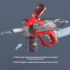 2 in 1 elektrikli plastik su tabancası ile oyuncak oklar yetişkinler ve çocuklar için uzun menzilli çekim yaz açık oyuncak - Product Image 4