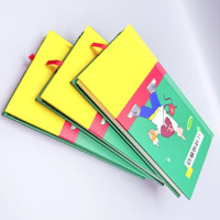 Cahier d'école A4 professionnel avec 140 pages cahier d'exercices à couverture rigide de règle de ligne unique en papier carton
