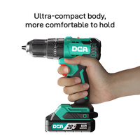 Perceuse à percussion sans fil DCA 20V à couple élevé 50N.m, puissante, sans balais, avec corps compact