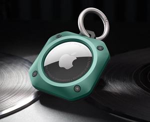 Cool Armor <span class=keywords><strong>Rugged</strong></span> Air Tag Holder Hard PC TPU Anti-Scratch Air Tag Case Cover Tracker Key Ring <span class=keywords><strong>Dog</strong></span> <span class=keywords><strong>Collar</strong></span> Air Tag Case - Product Image 1