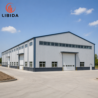 Almacén de Estructura de Acero Certificado Contra Viento, Nieve y Terremotos, Taller Industrial Metálico Prefabricado, Fábrica con Certificación CE CWB